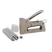 HEAVY DUTY STAPLE GUN C/W 2000 FREE 10MM STAPLES